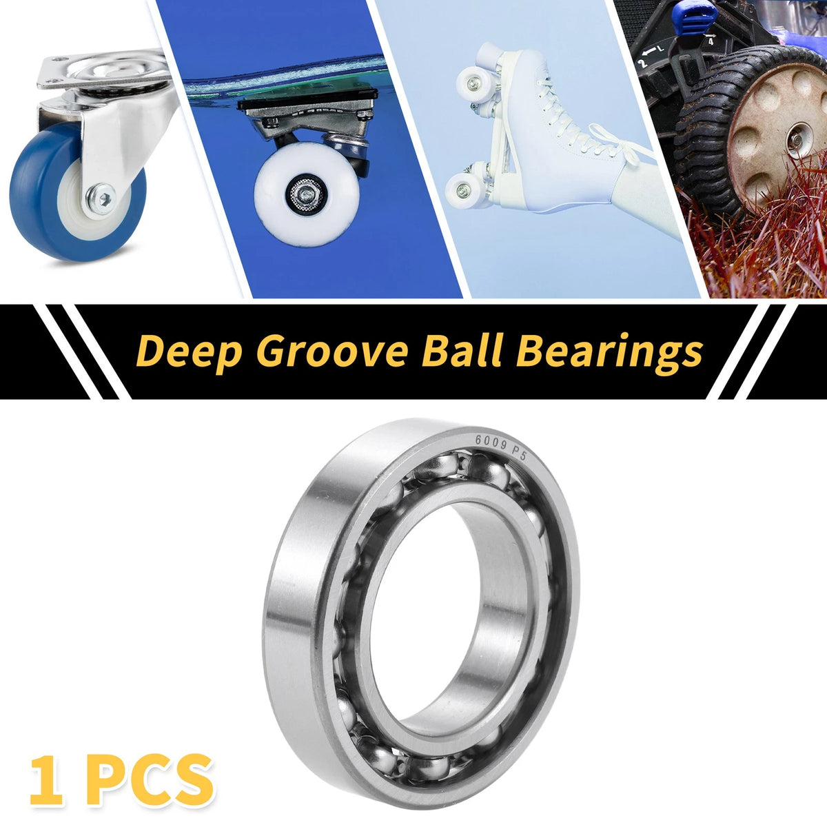 Deep Groove Ball Bearings 45x75x16mm for Scooter Skateboard Wheel