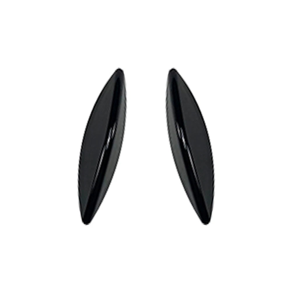 Front Bumper Lip Splitter Spoiler Canards Black for Benz C-Class W205 (2015-2018)