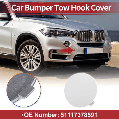 Front Tow Hook Cover for BMW X5 F15 (2014-2018) - White 1 Pcs