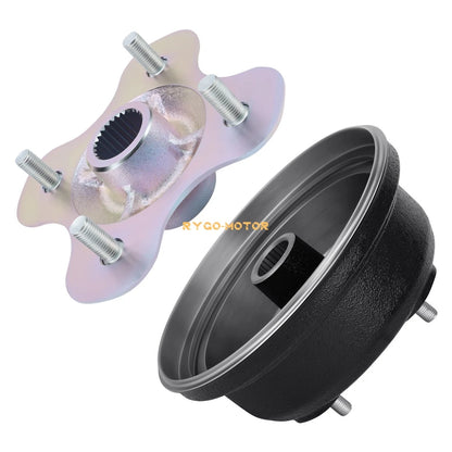 Rear Brake Drum & Wheel Hub for Yamaha Kodiak 400 4x4 (1993–1999)