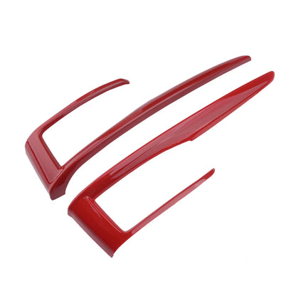 2 x Red ABS Control Panel Shifter Frame Bezel for Honda Civic (2016-2018)