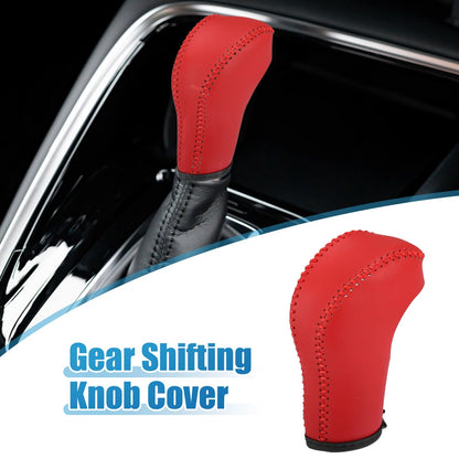 Gear Shifting Knob Cover Transmission Lever Trim for Porsche Cayenne Red