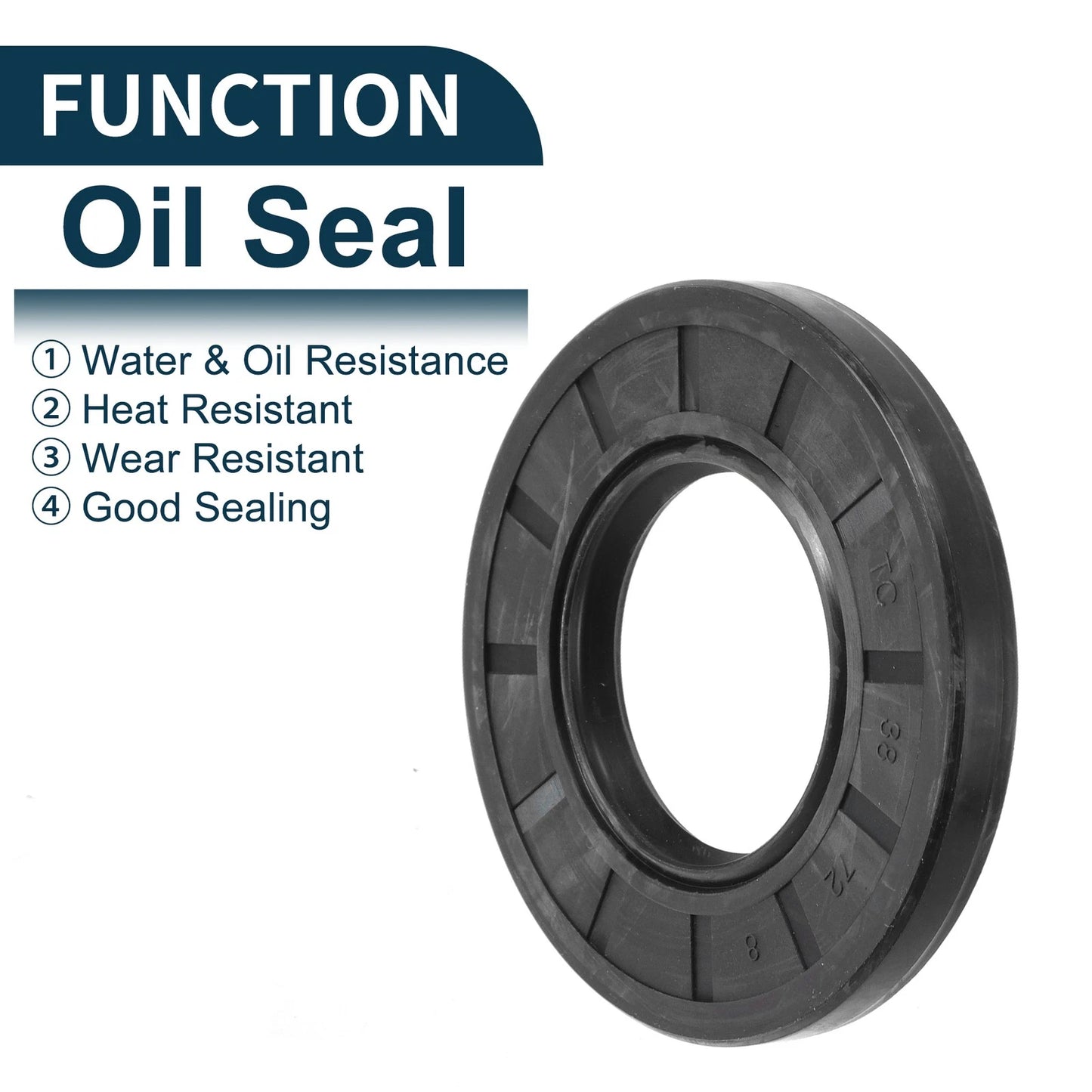 Oil Seal 5 x 38x72x8mm NBR Black Rotary Shaft Seal for Make Model