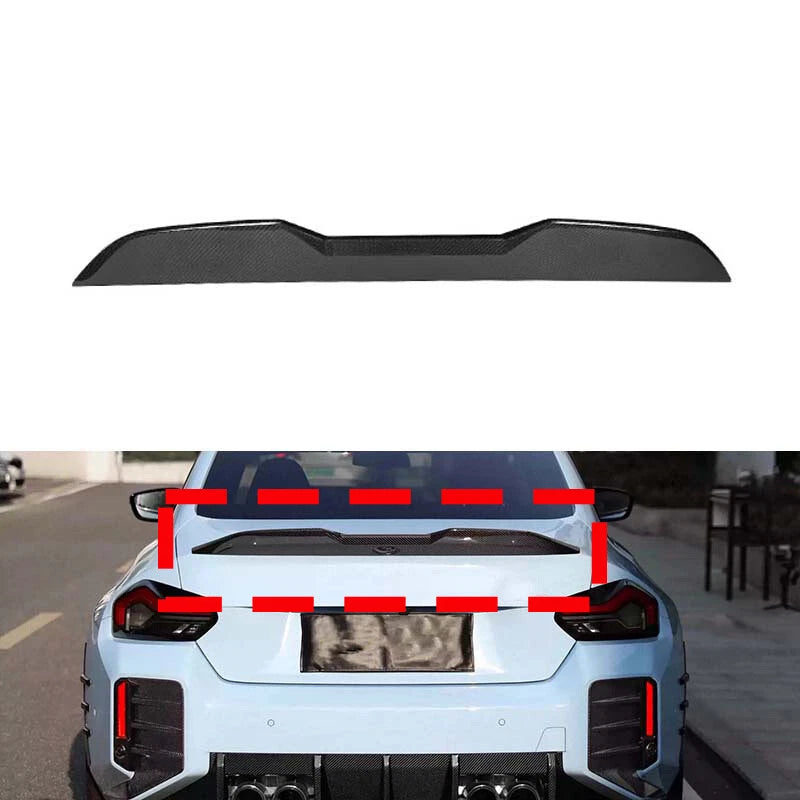 Real Carbon Fiber Refit Rear Trunk Spoiler Wing for BMW G87 M2 2023+