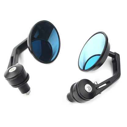 7/8" Handlebar Bar End Rearview Mirrors for Dirt Bike Bobber Cafe
