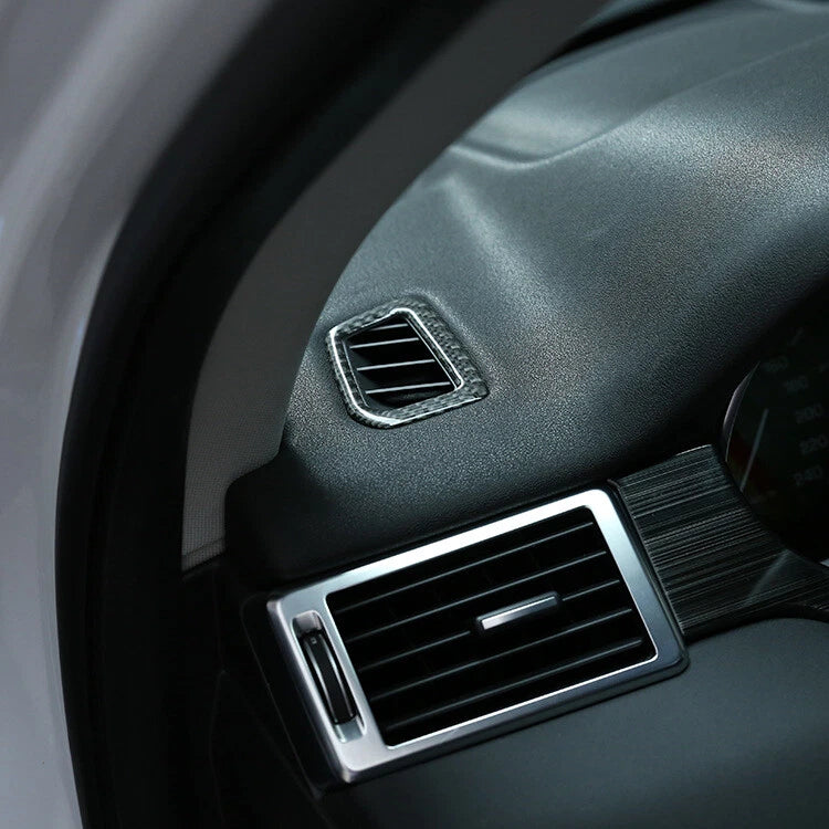 Carbon Fiber Side Air Condition Vent Outlet Trim Cover For Discovery Sport