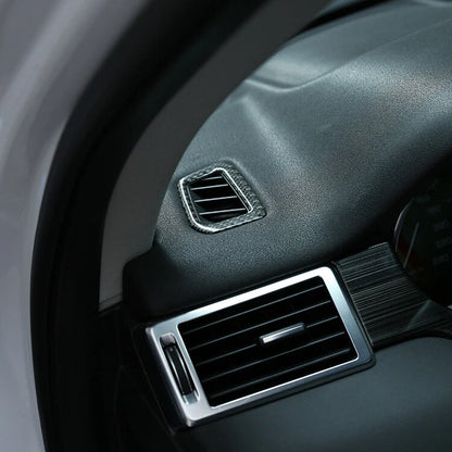 Carbon Fiber Side Air Condition Vent Outlet Trim Cover For Discovery Sport