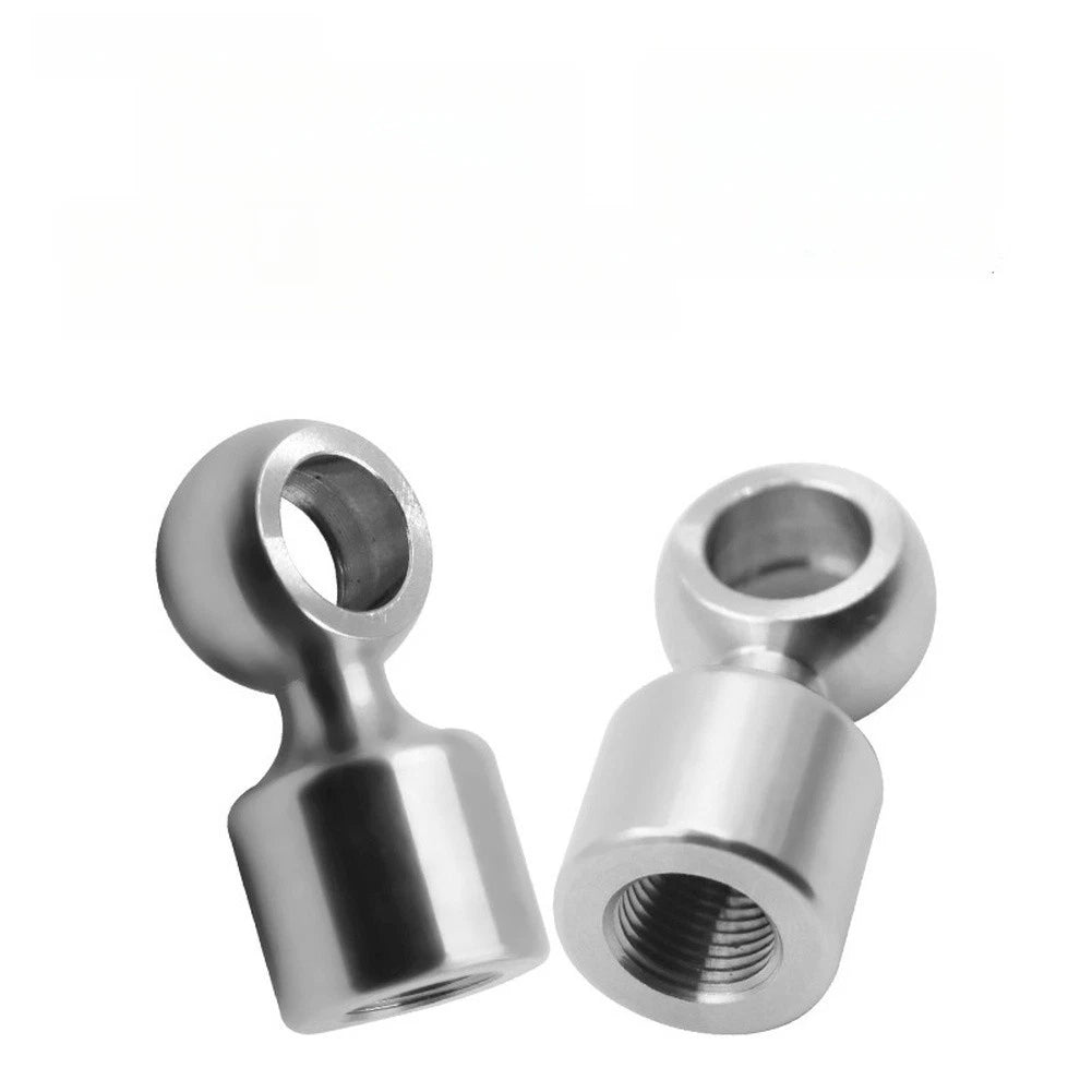 Oil Pipe Extension 3.5cm Stainless Steel 304 Secure Threads for Motorcycle