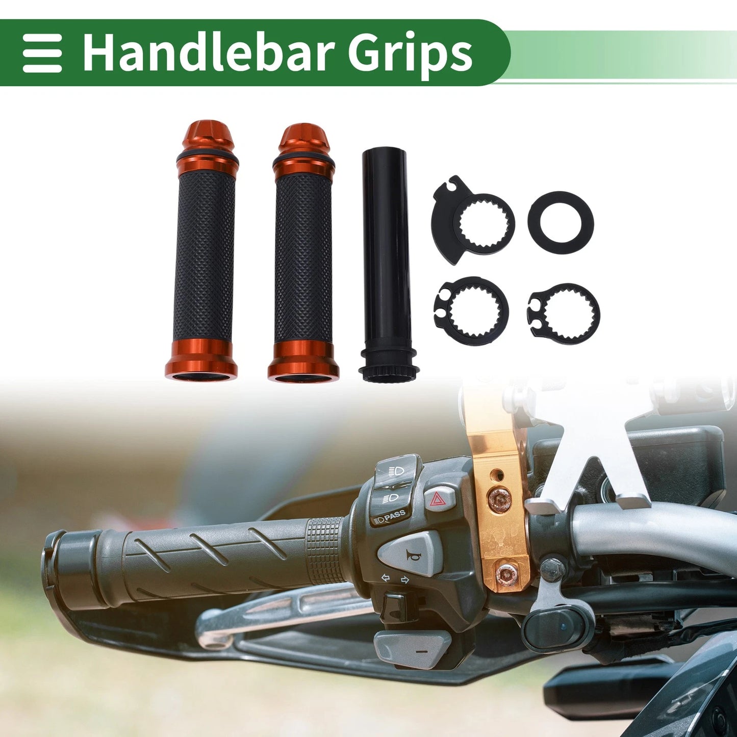 Hand Grips / 7/8" 22mm / Covers for Motorcycle