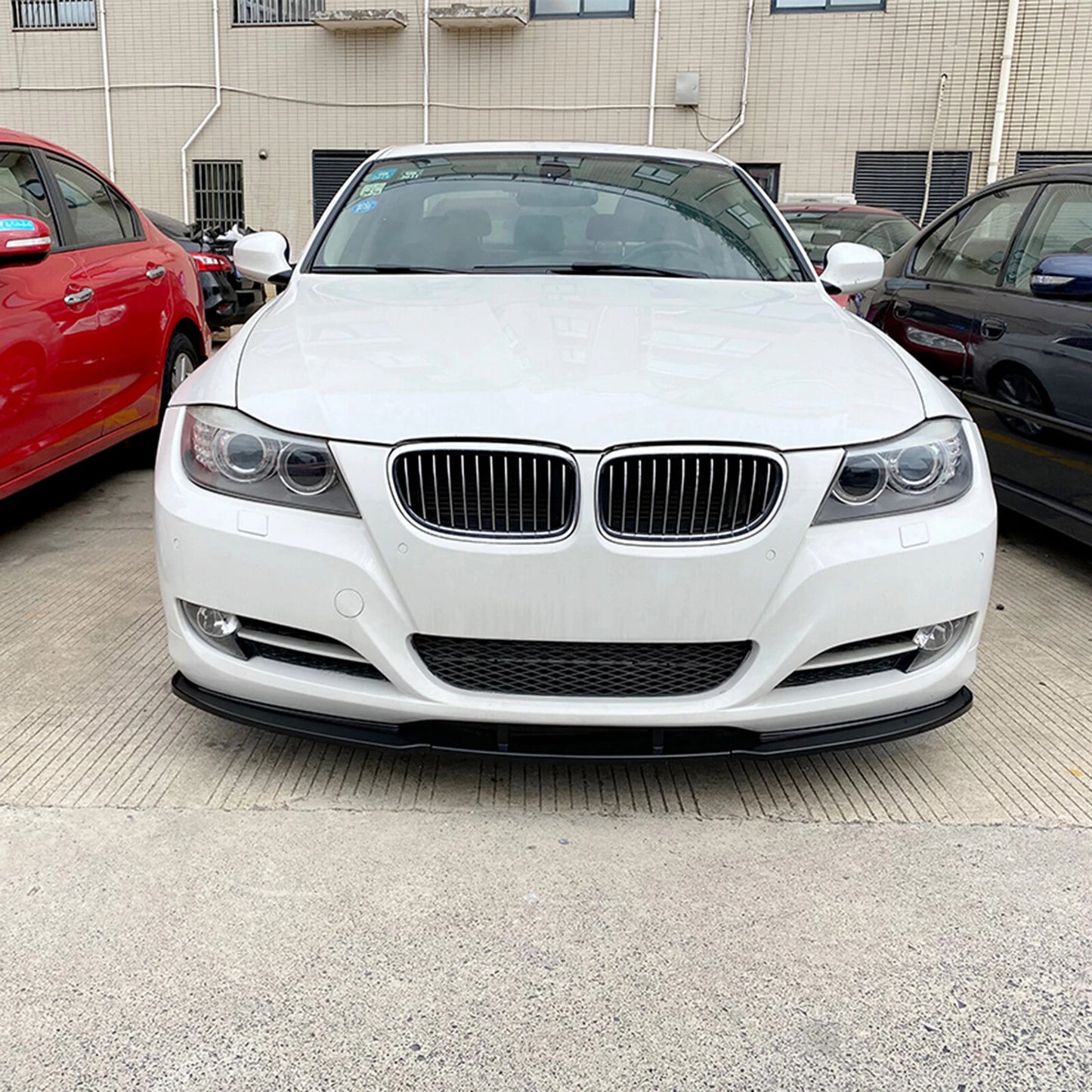 Gloss Black Front Spoiler Lip for BMW 3 Series E90 E91 (2009-2012)