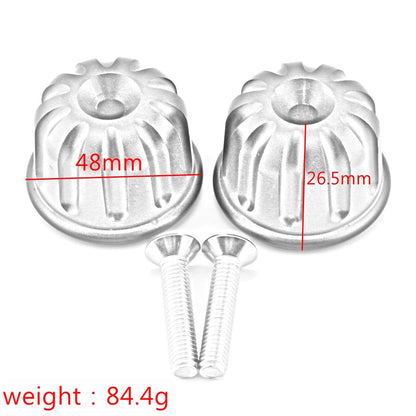 2 x Handlebar End Plug Caps for Triumph Speed Twin (2016-2022) Black/White