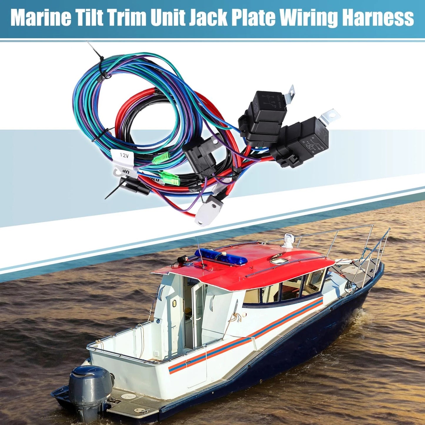 Marine Trim Tilt Jack Plate Wire for 7014G with Relays