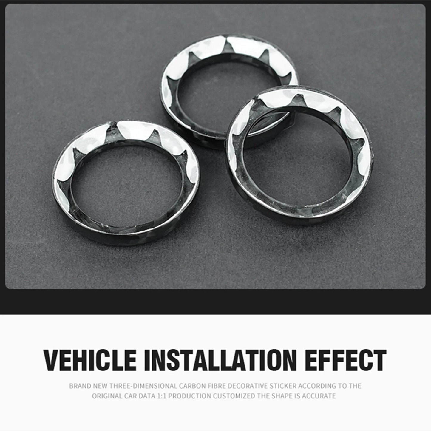 Button Trim Ring for Fiat 500 2011-2023 (2011-2023)