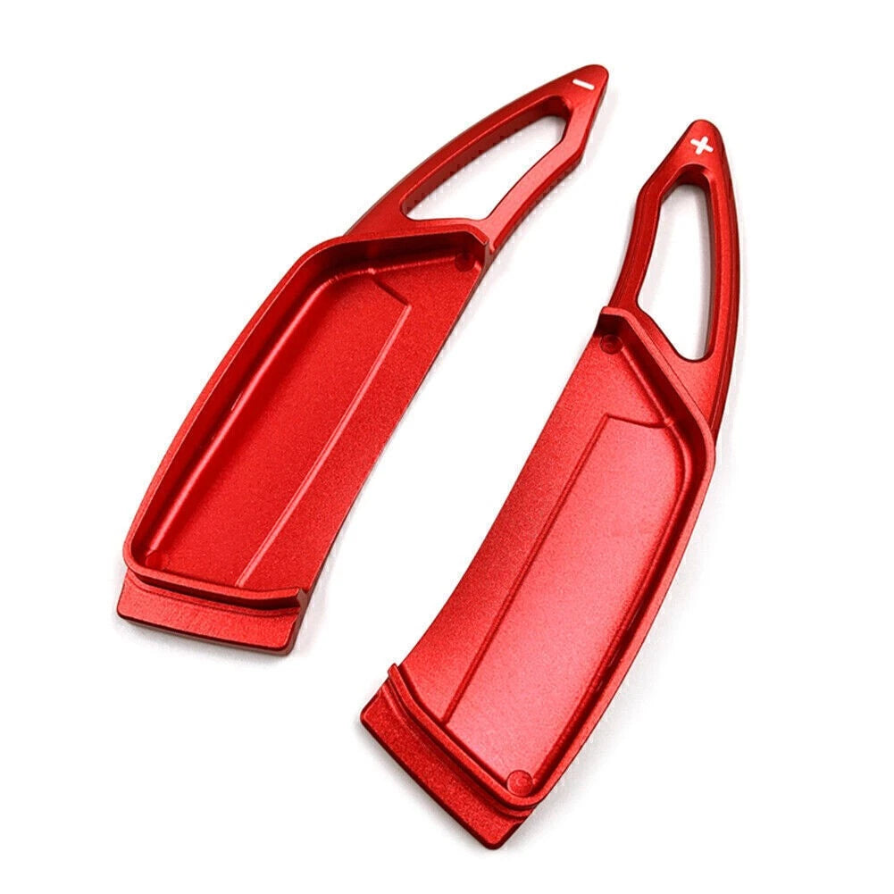 Red Steering Wheel Paddle Shifter Extensions for Peugeot 3008 5008 GT (2017-2019)