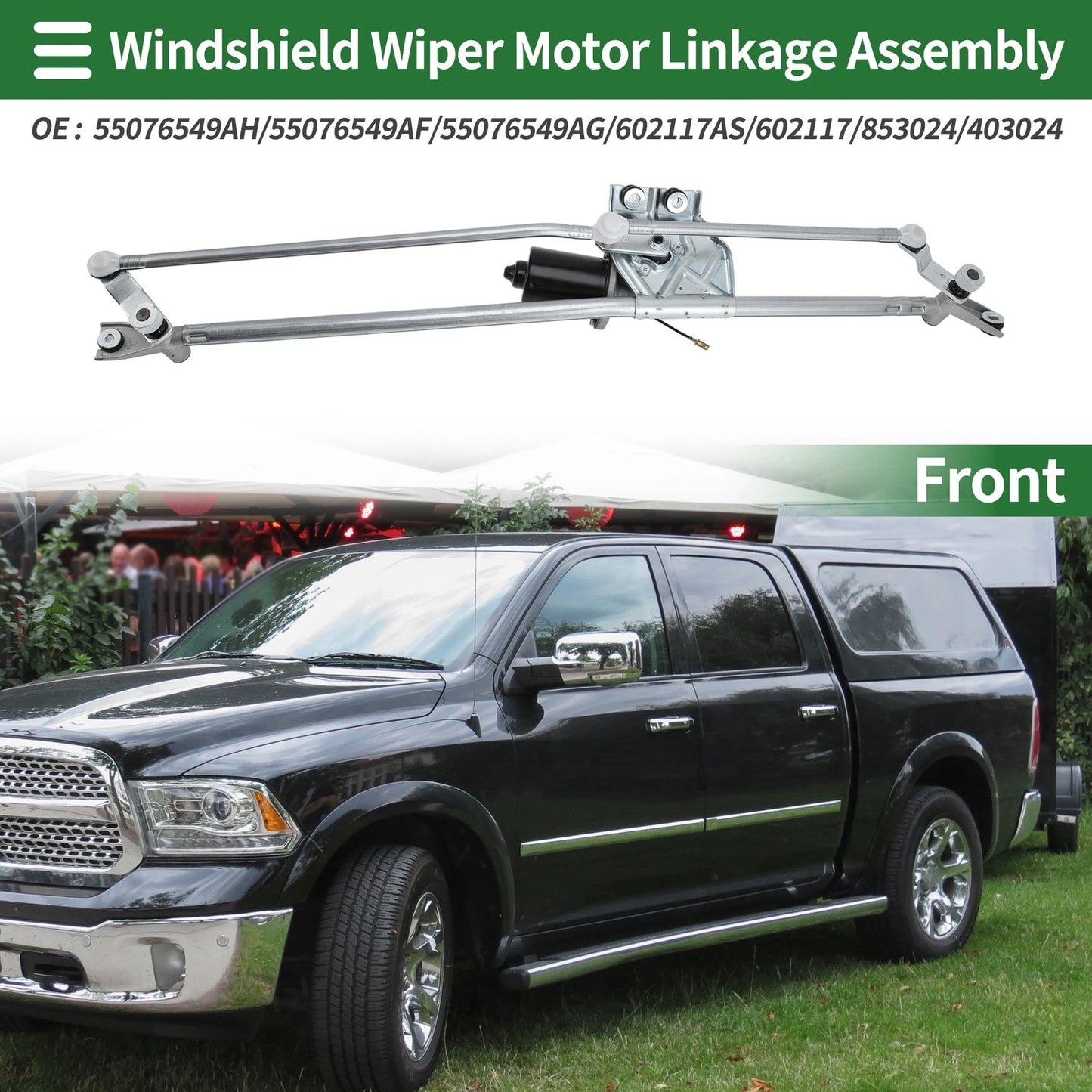Windshield Wiper Motor Linkage Assembly for Dodge Ram 2500 (2003-2009)