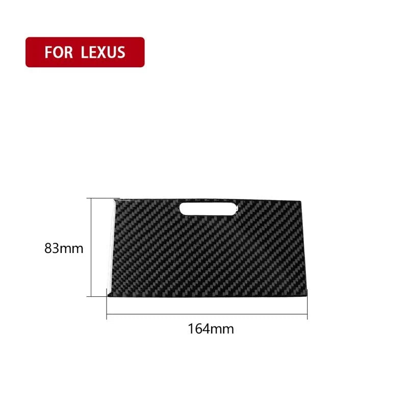 Car Carbon Fiber Cigarette Lighter Panel Cover Trim Fit For Lexus IS 2006-2012