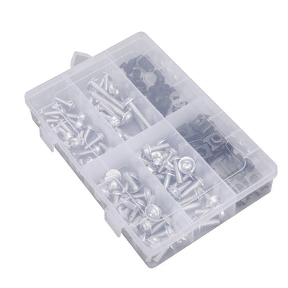 177 x Fairing Screws Silver Bolts Trim M5/M6