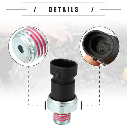 Oil Pressure Sensor for Chevrolet Traverse LS LT Metal Black Silver Tone
