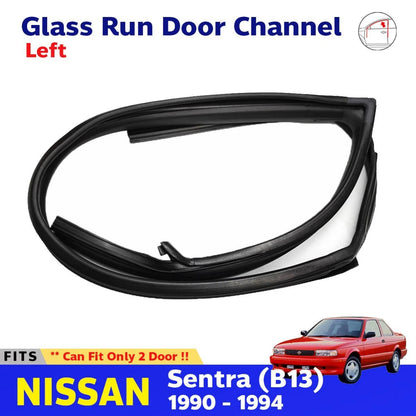 Glass Run Door Channel Rubber LH Fits Nissan Sunny Sentra B13 2D SED 1990-93 D05