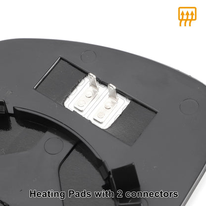 Left Side Heated White Mirror Glass for Peugeot 307 (2001-2009)