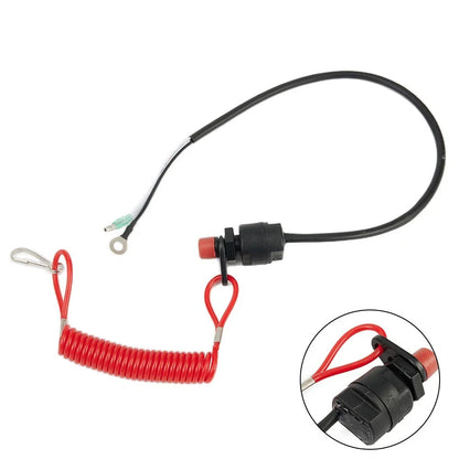 Boat Outboard Engine Kill Switch with Safety Lanyard for All Brands