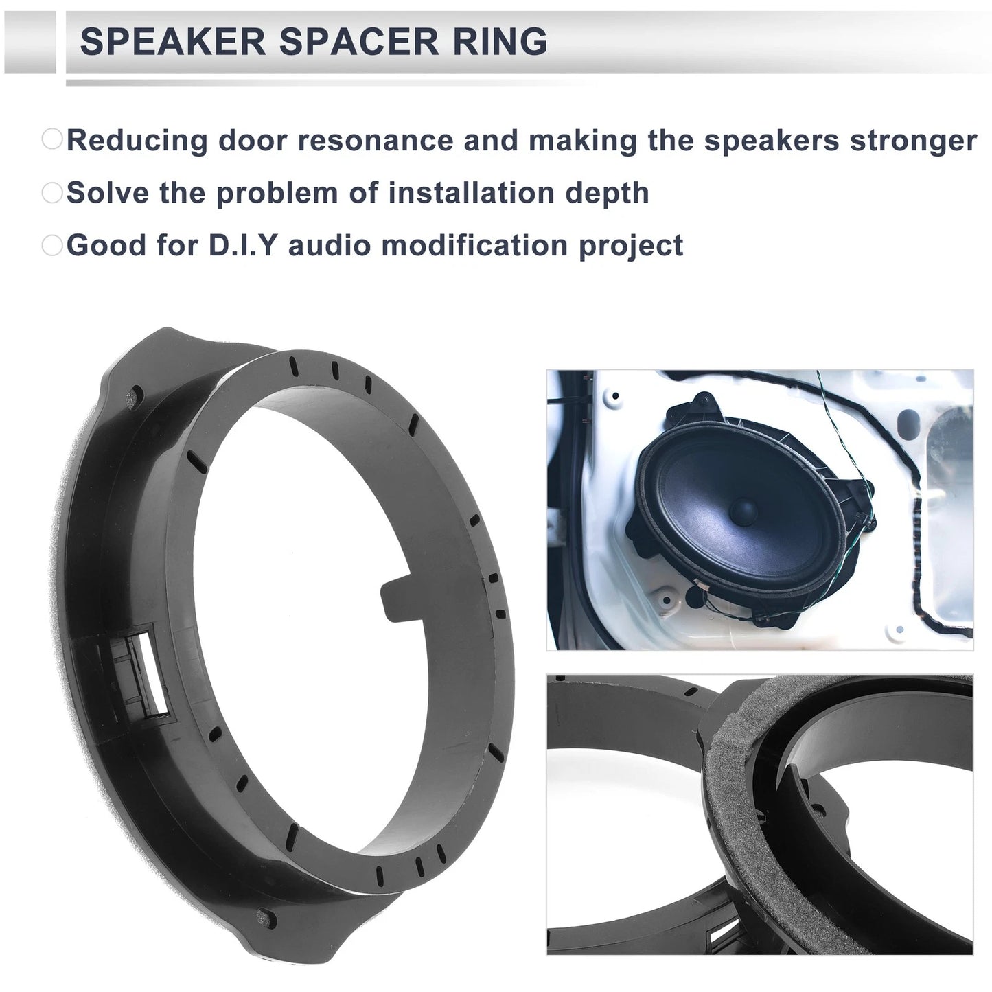 6.5" Tweeter Speaker Spacer Adaptor  for Ford