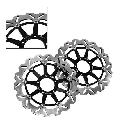 Front Brake Disc Rotors for Ducati 749 (2002-2007) - Black, 2 x Rotors