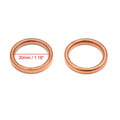 10 x Metal Motorcycle Exhaust Pipe Muffler Gaskets for Honda GY6-125 ATV