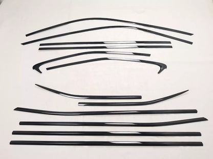 Steel Window Side Frame Black Molding Cover Trim for Toyota Highlander (2020-2023)