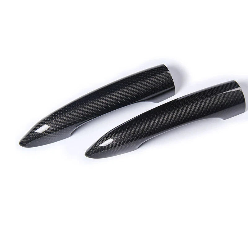 Real Carbon Fiber Handle Covers Touch Lock Fit For ALFA Romeo Giulia Stelvio