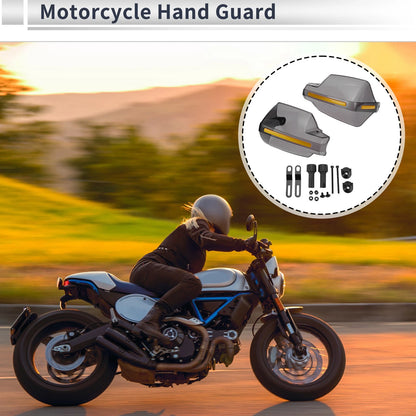 Universal Hand Guard Knuckle Protector for Motorcycle Black Plastic