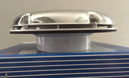 Solar Vent Exhaust & Intake for Caravan/Boat Stainless Low Profile