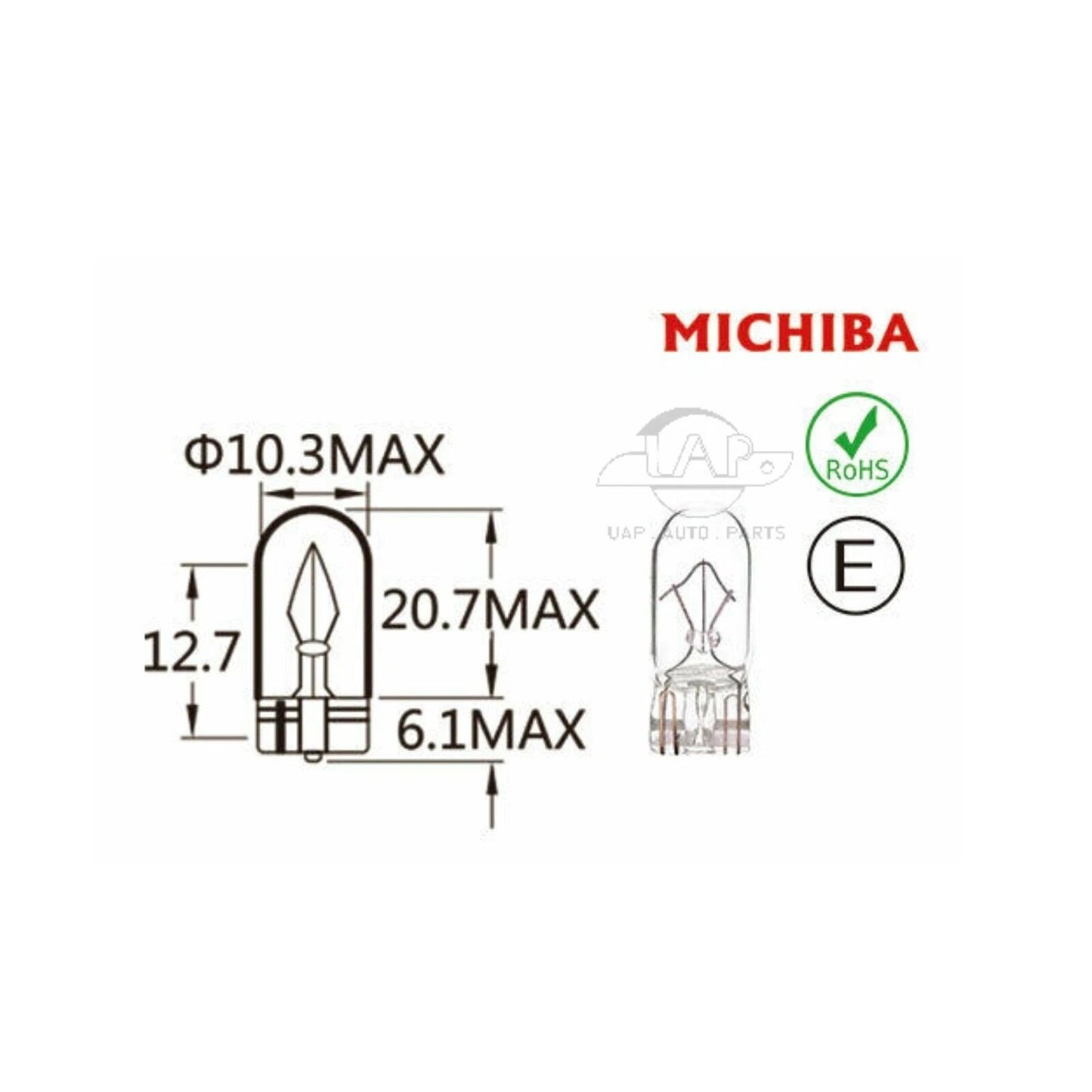 Halogen Globe 12V 5W for MICHIBA Interior Rego Park Lamp
