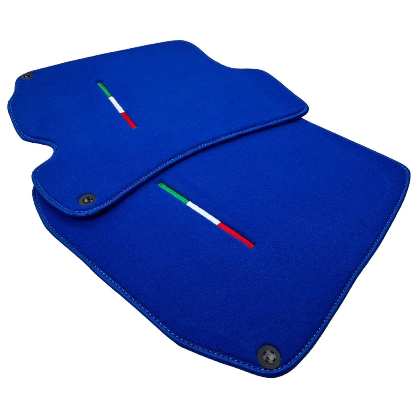 AutoWin Blue Floor Mats for Ferrari Portofino (2018-2023) Italian Edition