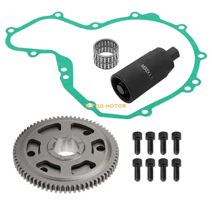2 x Starter Clutch Idler Kit & Flywheel Puller for Polaris Predator/Outlaw 500