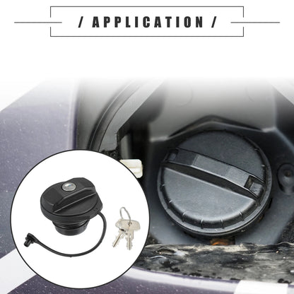 Fuel Tank Filler Cover w/ 2 Keys for Land Rover Defender (1999)
