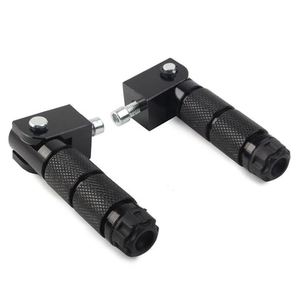 8mm Folding Footpegs for Electric Motor Bicycle ATV Black