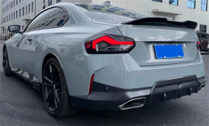 Rear M4 Style Spoiler Wing for BMW 2 Series G42 Coupe 2022-2023 Glossy Black
