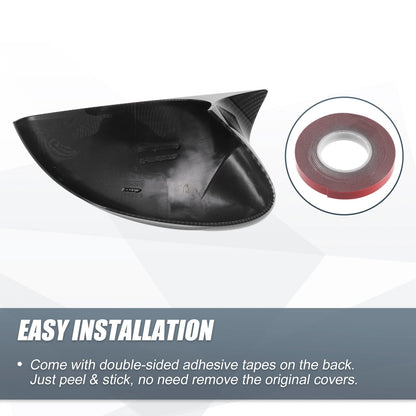 Carbon Fiber Rearview Mirror Cover Overlay for Ford Mustang