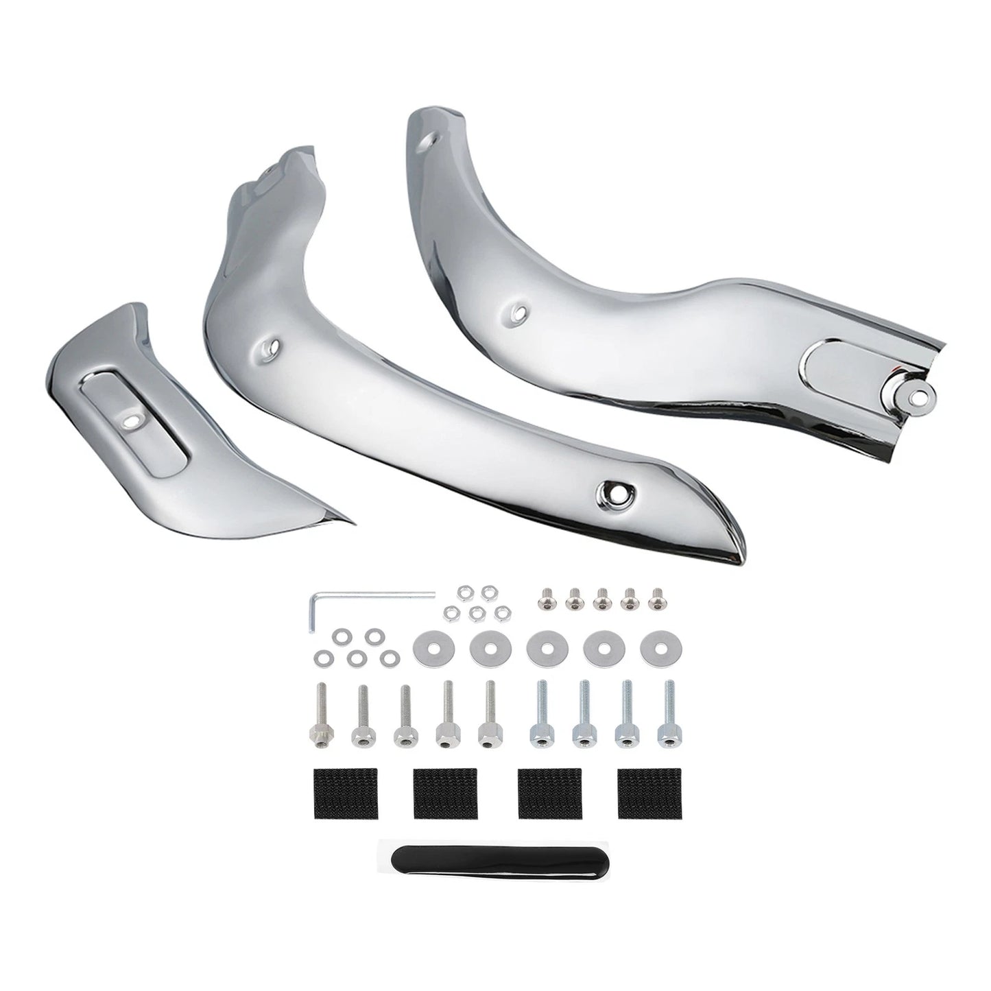 Chrome Windshield Windscreen Trim Kit for Harley Road Glide (2004-2013)