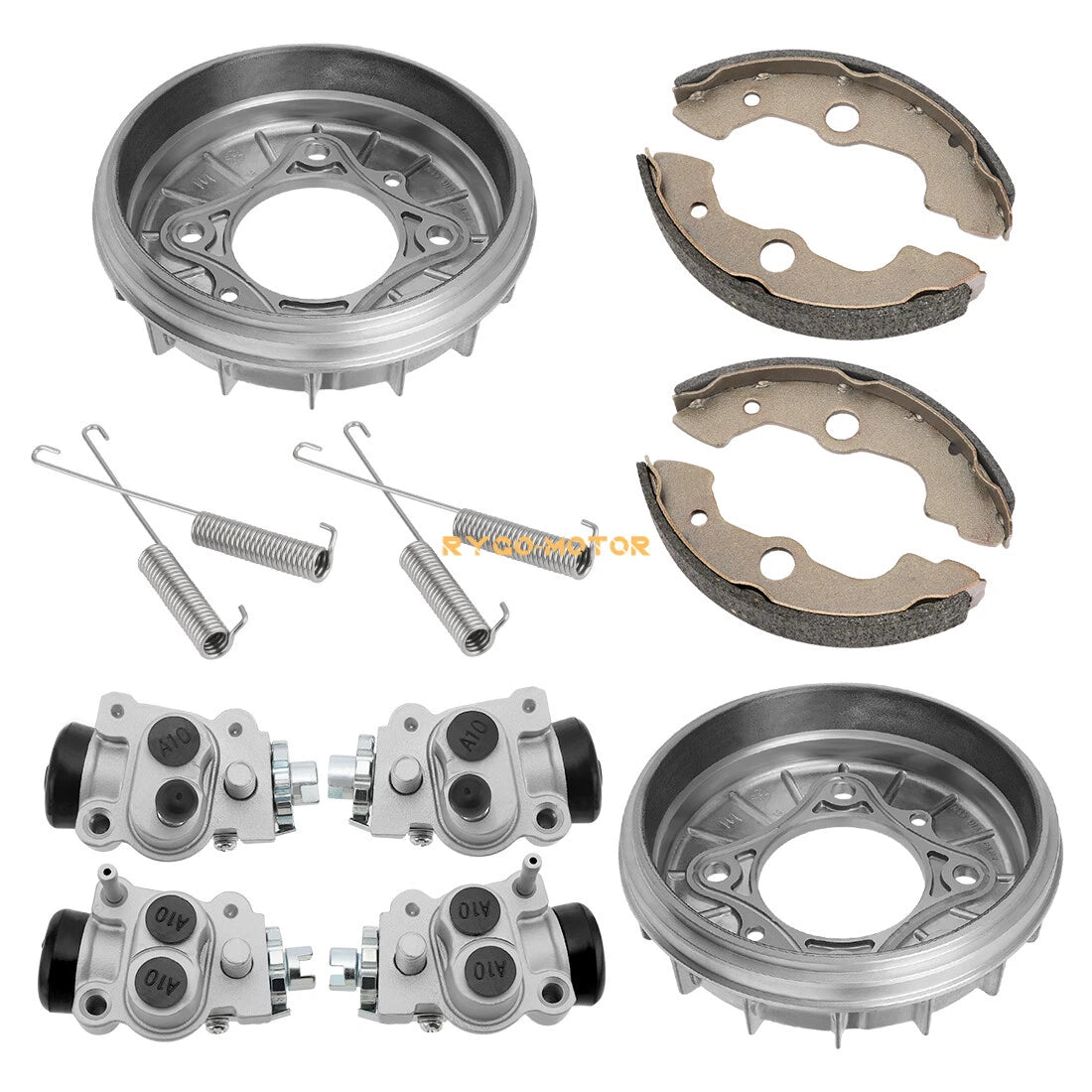 Front Brake Drum Wheel Cylinder Shoe Kit for Honda Rancher 350 4x4 TRX350 FE/FM