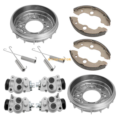 Front Brake Drum Wheel Cylinder Shoe Kit for Honda Rancher 350 4x4 TRX350 FE/FM