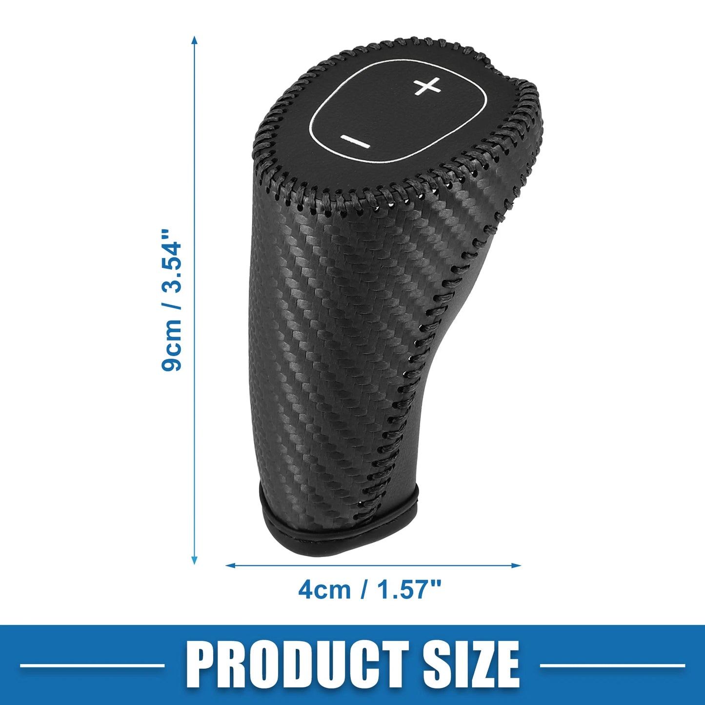Gear Shifting Knob Cover Trim for Chevy Equinox Carbon Fiber Pattern Black