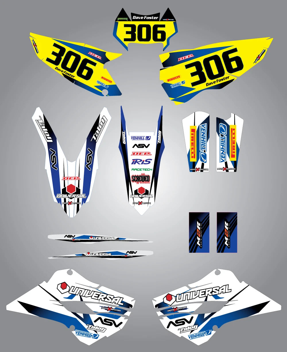 Custom Graphic Kit - STORM for Husaberg FE TE (2013-2015) Stickers/Decals