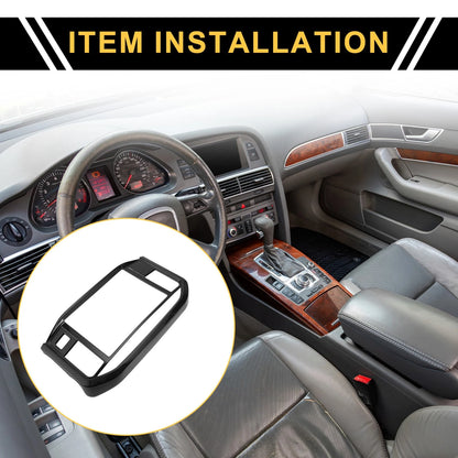 GPS Panel Sticker Cover for Ford F-150 (2021-2024) Black 1 Set