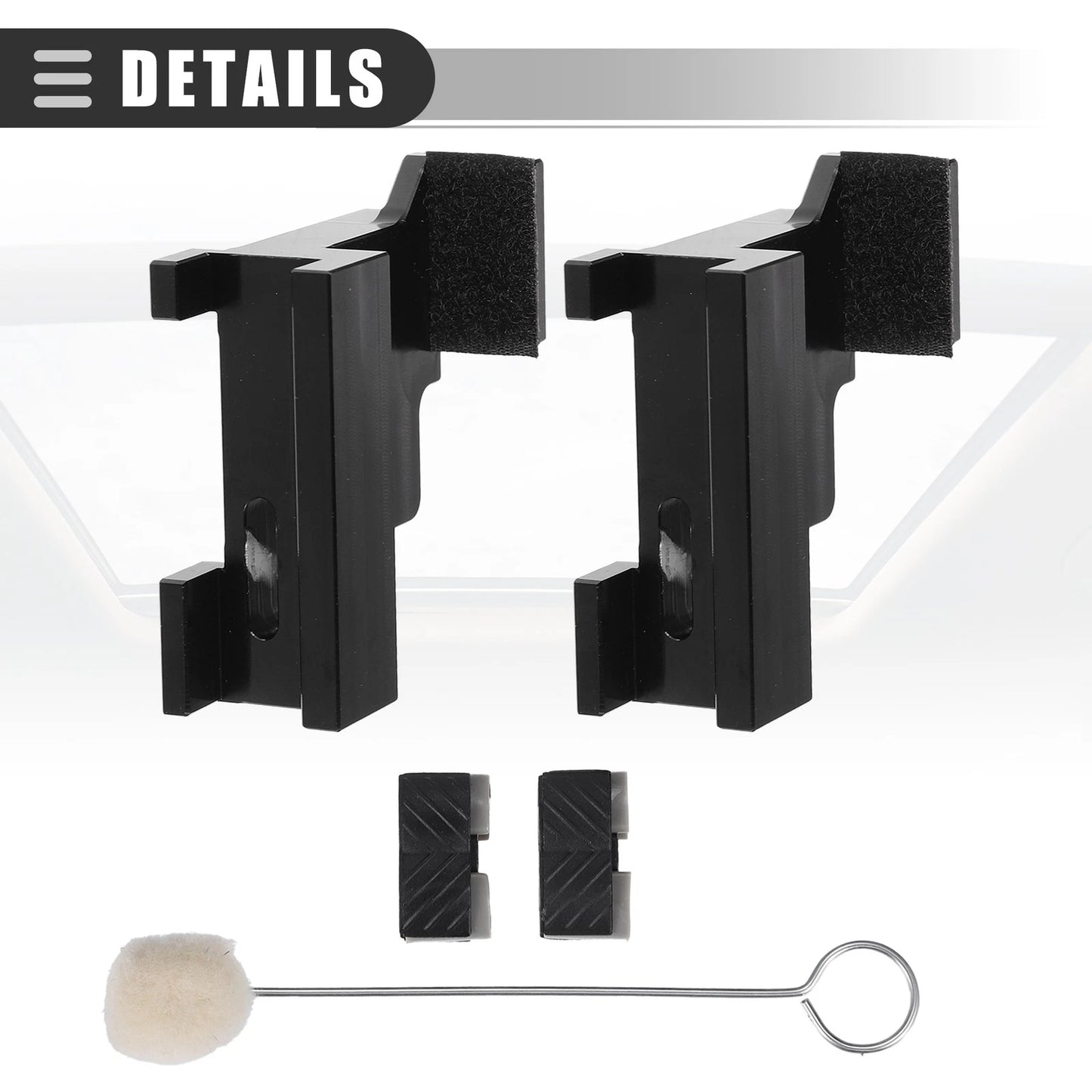 Sunroof Track Repair Kit for Ford Edge (2007-2014) Aluminum Alloy Black