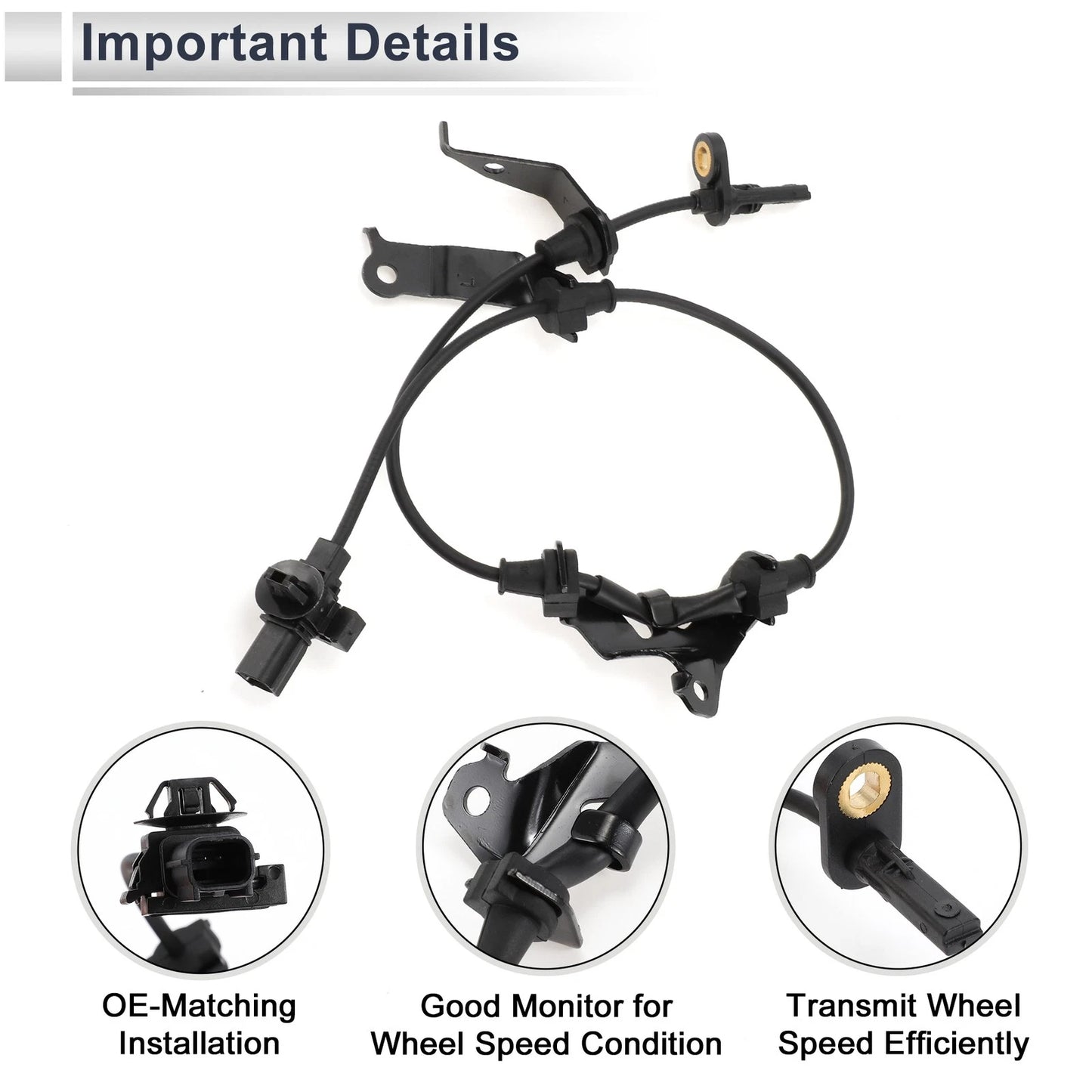 ABS Wheel Speed Sensor for Acura TL V6 3.5L Front Left
