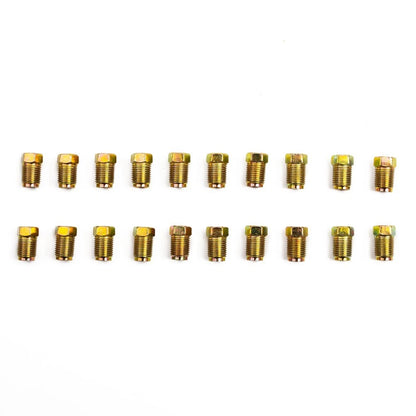 Metric Brake Line Fittings Nut End Union Male Zinc 20x for 3/16" Tube for Vehicle