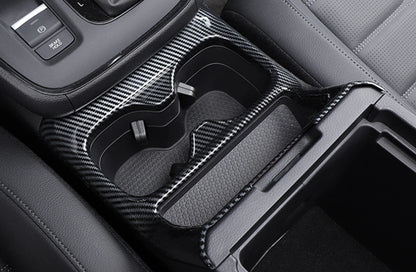 Water Holder Cup Lid Frame Cover for 2023 Honda CR-V (2023) - Carbon Fiber