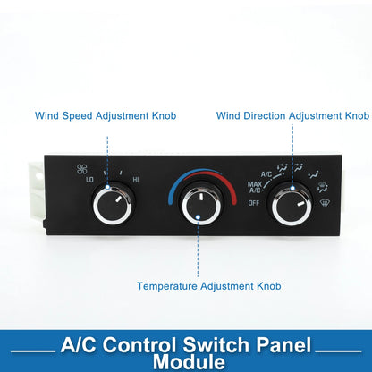 HVAC A/C Heater Climate Control Panel 1500 2500 3500 4500 for Chevrolet Express